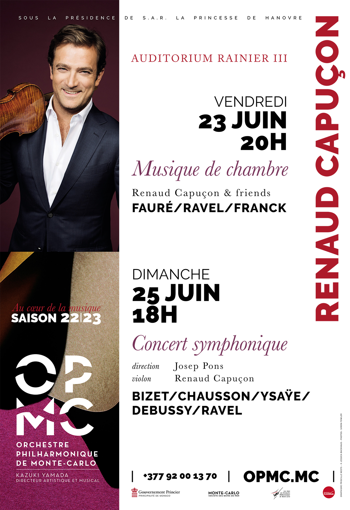 MP VI concerts 23 et 25 juin 2023